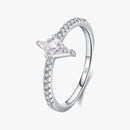 Anillo Solitario Estrella para Mujer
