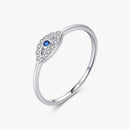 Anillo Solitario con Ojo Griego