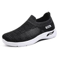 Tenis Comfort Sneakers Hombre Negro con Blanco