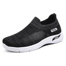 Tenis Comfort Sneakers Hombre Negro con Blanco