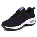 Tenis Conforto Flex Negro con Morado