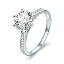 Anillo Solitario Brillante con Circonitas