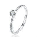 Anillo Solitario Clásico para Mujer