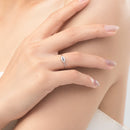 Anillo Solitario con Ojo Griego