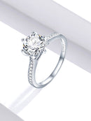 Anillo Solitario Brillante con Circonitas